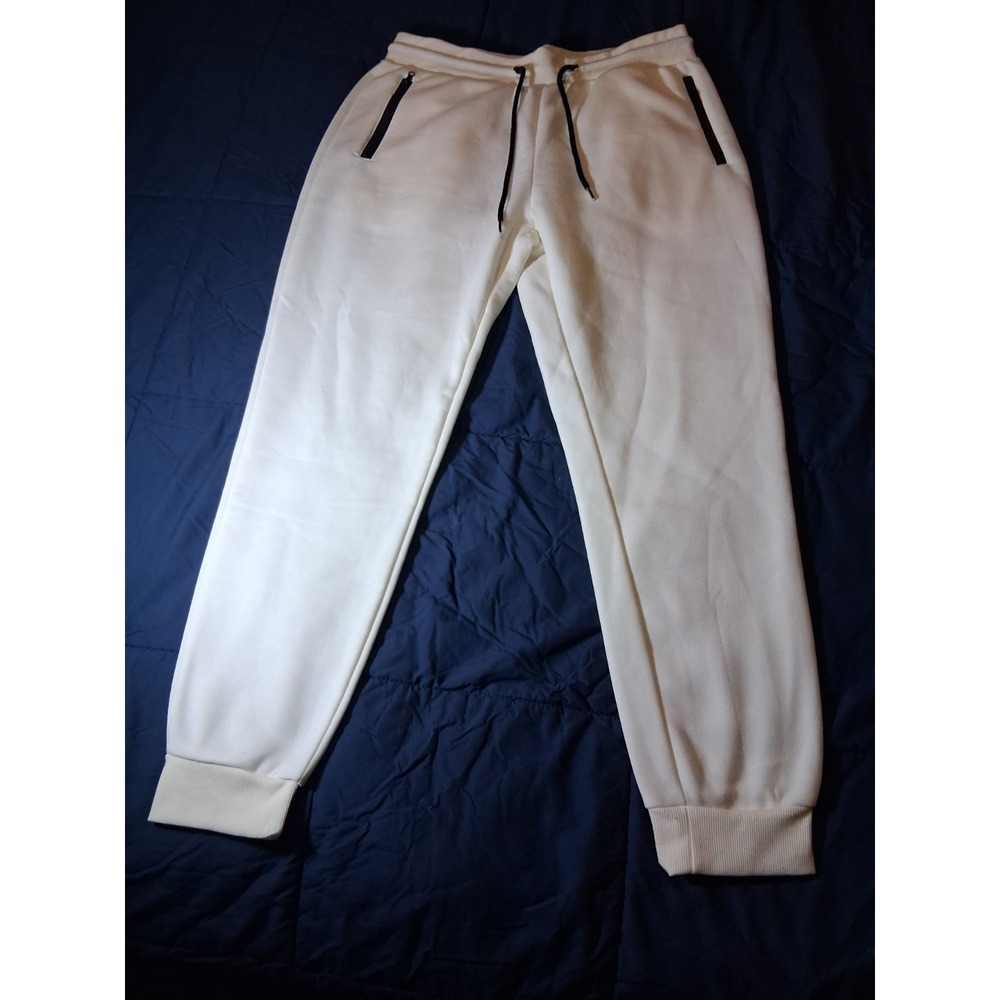 Pure Champ Cream Jogger Sweatpants Cotton Blend Drawstring‎ Waist Size XL